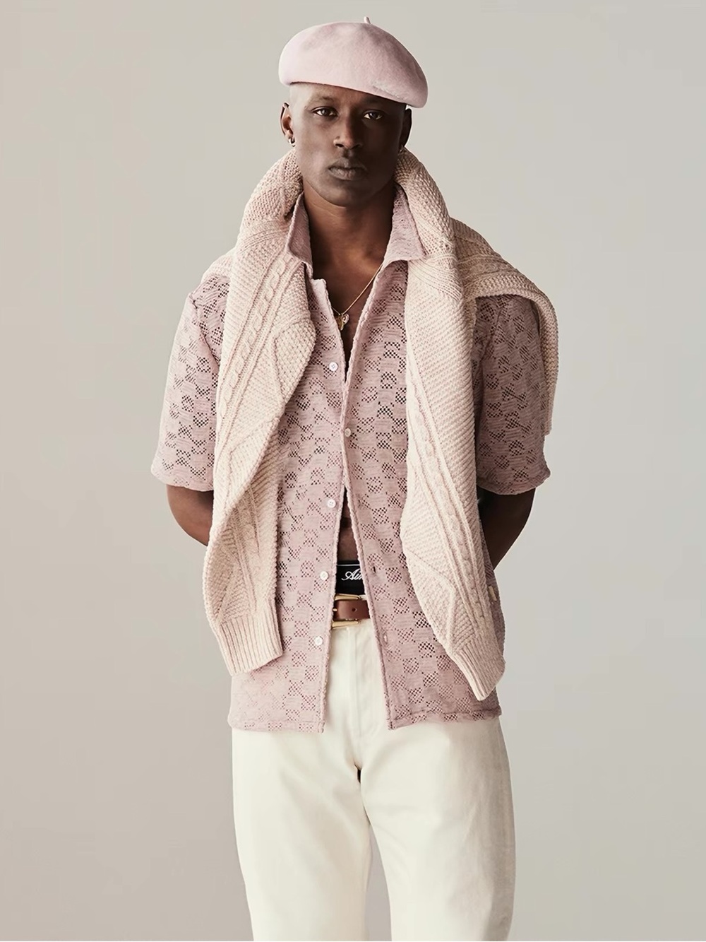 Aime Leon Dore Rico Shirt - pink L